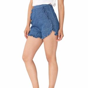 Samantha Pleet Floweret Shorts, Ultramarine